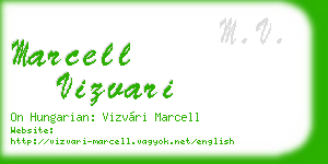 marcell vizvari business card